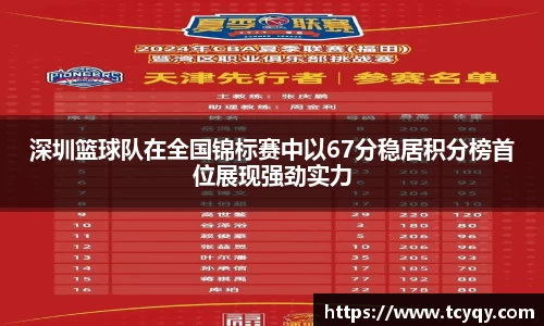 深圳篮球队在全国锦标赛中以67分稳居积分榜首位展现强劲实力